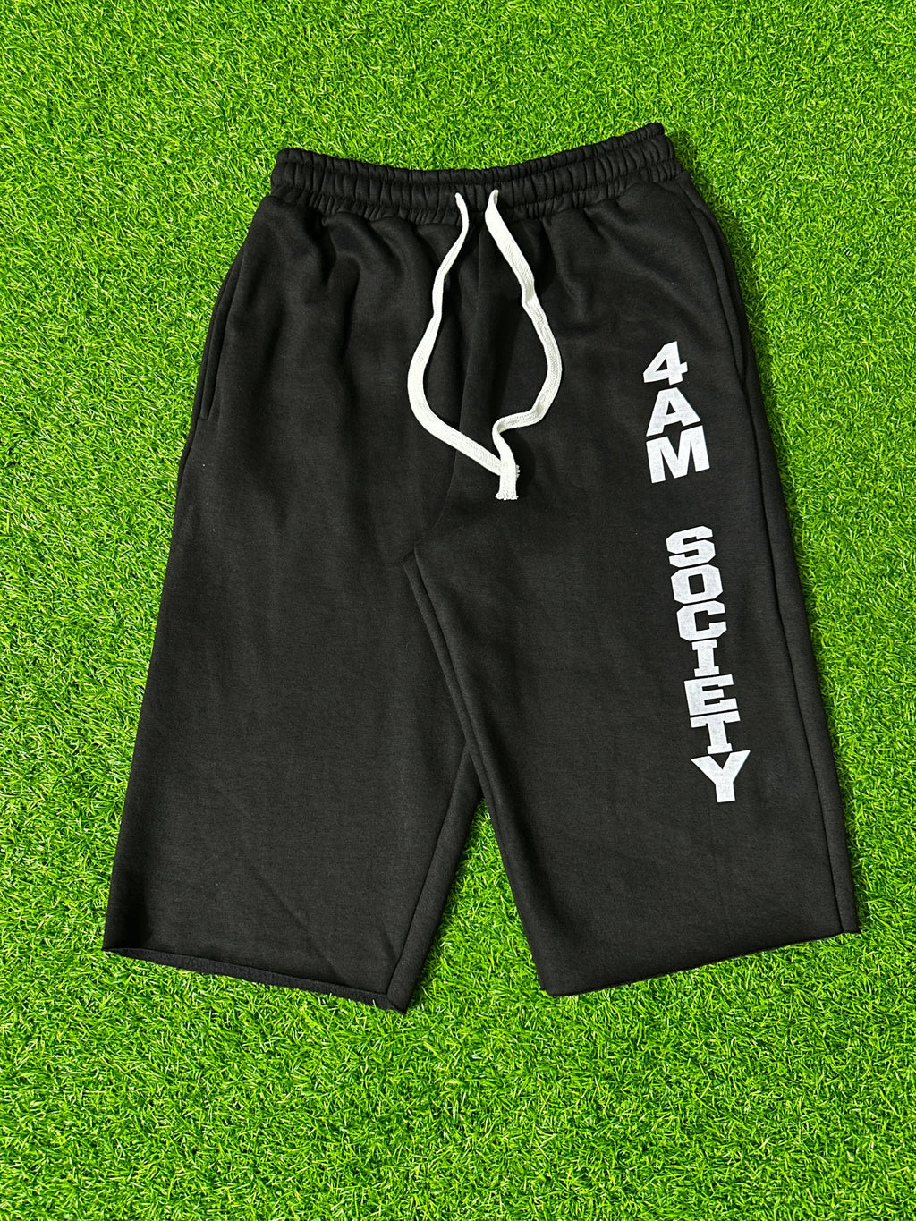 Black 4am Society 3/4 Shorts