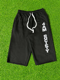 Black 4am Society 3/4 Shorts