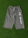 Grey 4am Society 3/4 Shorts